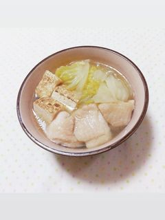 簡単ヘルシー❀鶏肉と焼豆腐と白菜の煮物-レシピのメイン写真