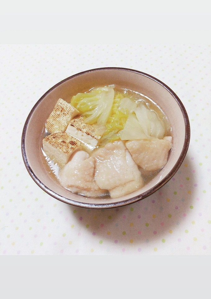 簡単ヘルシー❀鶏肉と焼豆腐と白菜の煮物-レシピのメイン写真