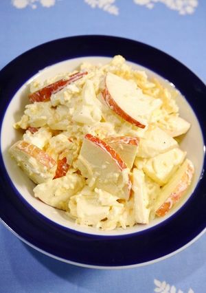 簡単！カニカマ林檎サラダ☆みかん風味-レシピのメイン写真