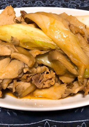 コク旨☆豚肉と舞茸と長ネギの甘辛味噌炒め-レシピのメイン写真