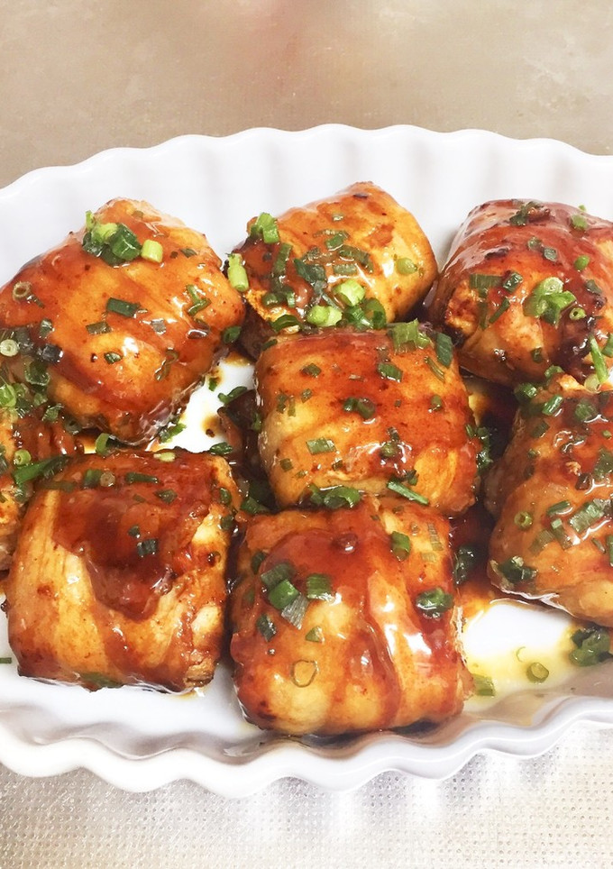 照り焼きのタレで簡単！肉巻き厚揚げ-レシピのメイン写真