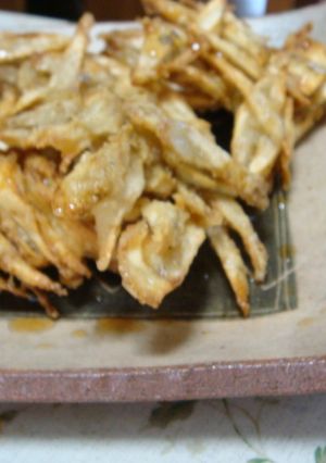 ゴボウの甘辛揚げ♪-レシピのメイン写真