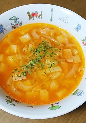 ケチャップで作る！簡単ミネストローネ-レシピのメイン写真