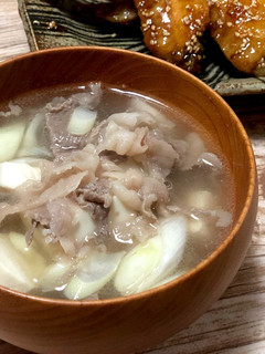 白だしだけでシンプルうま〜い肉吸い-レシピのメイン写真