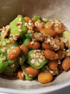 納豆オクラ♪ぶっかけにしても✌️-レシピのメイン写真