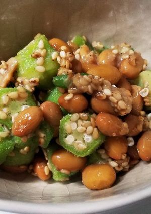 納豆オクラ♪ぶっかけにしても✌️-レシピのメイン写真
