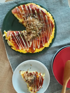 お好み焼き風♥オープンオムレツ-レシピのメイン写真