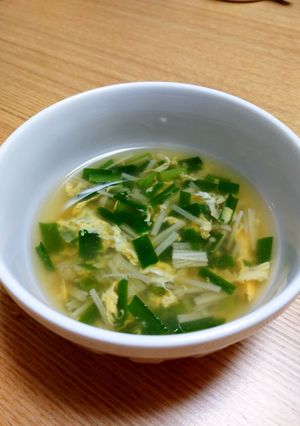 にら卵中華風スープ-レシピのメイン写真
