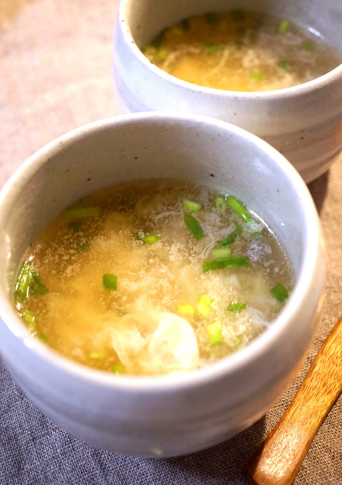 再現飯【天気の子】卵白ふわふわ中華スープ-レシピのメイン写真