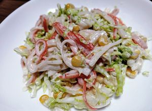 キャベツとカニカマとコーンのサラダ-レシピのメイン写真