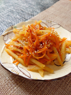 じゃがいもとにんじんの金平-レシピのメイン写真
