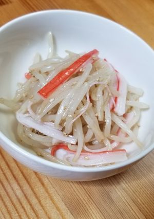 節約つまみ、おかず☺カニカマモヤシナムル-レシピのメイン写真