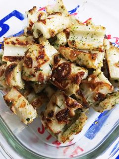フライパンで簡単に焼きちくわの磯辺焼き!-レシピのメイン写真