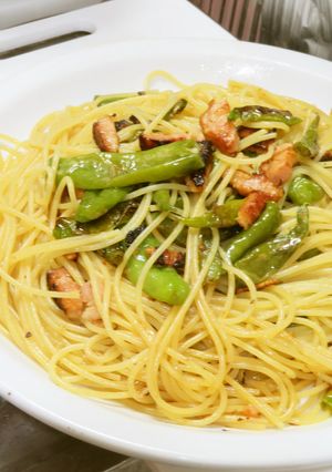 ししとうと青唐辛子とベーコンの簡単パスタ-レシピのメイン写真
