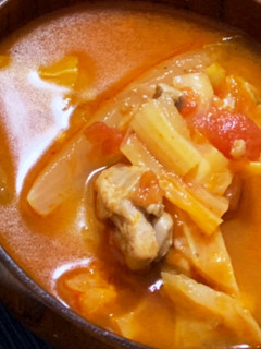 ごろごろ野菜のトマトスープ-レシピのメイン写真