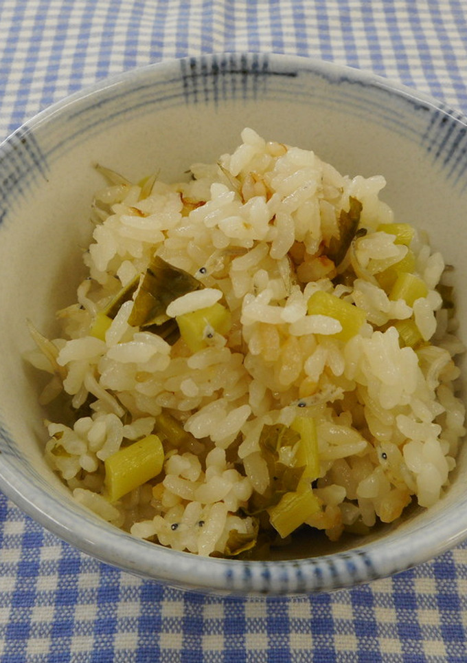 大根の葉とじゃこの炊き込みご飯-レシピのメイン写真