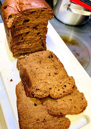 低糖質ココア＆カカオ食パン♪-レシピのメイン写真