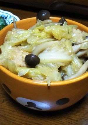 ホッとリラックマ肉団子オクラの付け合わせ-レシピのメイン写真