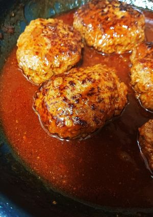 お母さんの煮込みハンバーグ-レシピのメイン写真