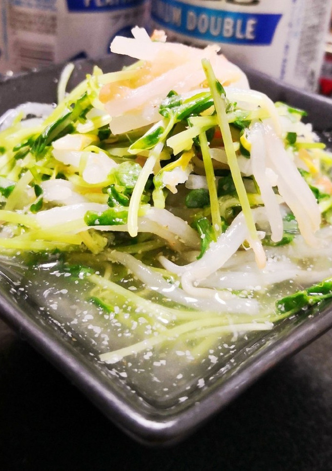 簡単 もやしと豆苗の酢の物-レシピのメイン写真