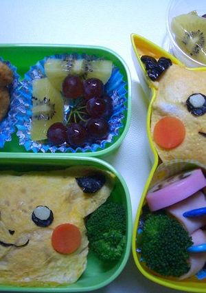 キャラ弁・ピカチュウ弁当-レシピのメイン写真