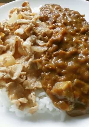 育ち盛り＆食べ盛りの合い盛りカレー^^♪-レシピのメイン写真