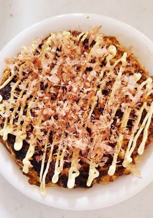 糖質制限!粉もの無しでお好み焼き風-レシピのメイン写真
