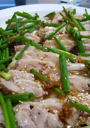 蒸し鶏の冷製 葱生姜ソース-レシピのメイン写真