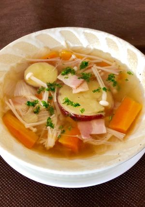 さつま芋とベーコンの優しいスープ♪-レシピのメイン写真