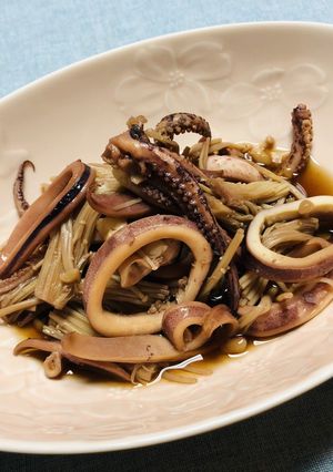 ホットクック★イカとエノキの煮物-レシピのメイン写真