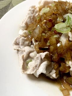 お手軽 豚しゃぶのにんにく醤油ダレかけ-レシピのメイン写真