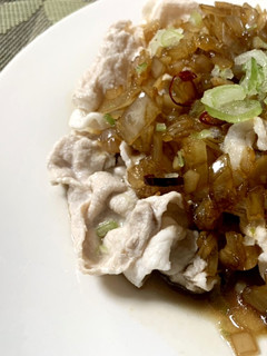 お手軽 豚しゃぶのにんにく醤油ダレかけ-レシピのメイン写真