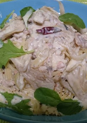 豆乳と中骨のパスタ-レシピのメイン写真
