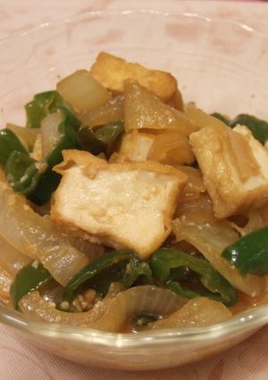 簡単♪ 厚揚げの味噌炒め-レシピのメイン写真