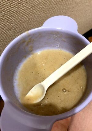 粉ミルク消費に…離乳食バナナシャーベット-レシピのメイン写真