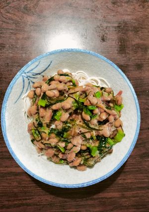 納豆＆昆布のネバネバ素麺-レシピのメイン写真