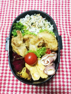 高校男子弁当♡焼肉のたれ揚げ9/12-レシピのメイン写真
