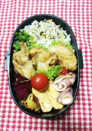 高校男子弁当♡焼肉のたれ揚げ9/12-レシピのメイン写真
