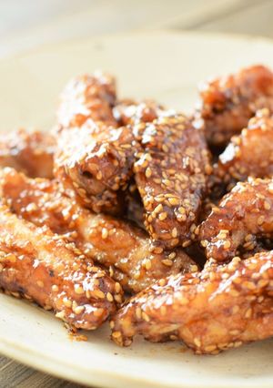 ~甘酢揚げ~鶏手羽中の黒酢あん唐揚げ-レシピのメイン写真