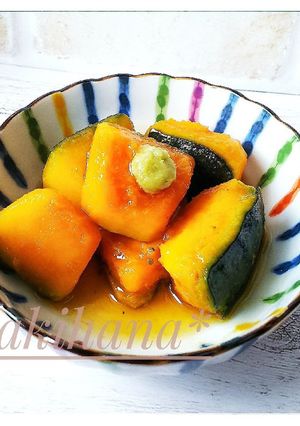 少量の水で*かぼちゃの蒸し煮*葛餡かけ*-レシピのメイン写真