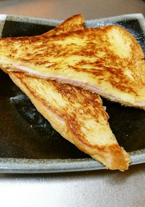 フライパンで！ハムとチーズのホットサンド-レシピのメイン写真