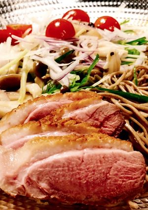 元コックが教える簡単十割蕎麦のサラダ-レシピのメイン写真
