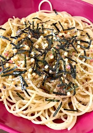 お茶漬けパスタ-レシピのメイン写真
