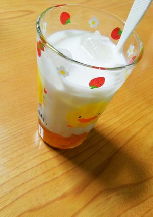 ☆牛乳と柚子茶のお酒☆-レシピのメイン写真