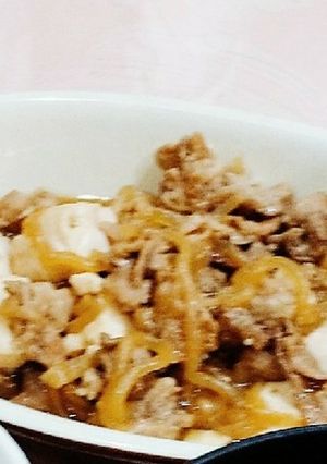豚こま肉ですき焼き風～。-レシピのメイン写真