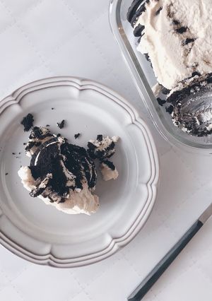 材料ふたつ☆簡単 スコップ オレオケーキ-レシピのメイン写真