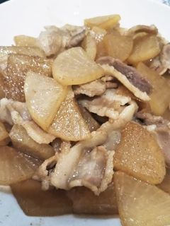 大根と豚バラ炒め-レシピのメイン写真