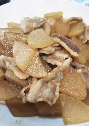 大根と豚バラ炒め-レシピのメイン写真
