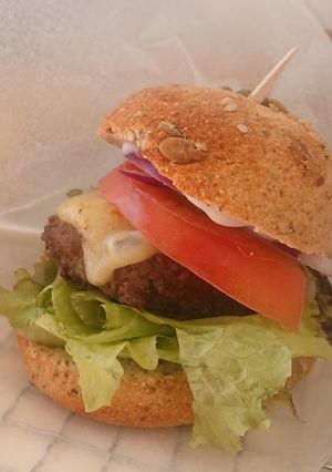 低糖質 小麦を使用しない”ケトバーガー”-レシピのメイン写真