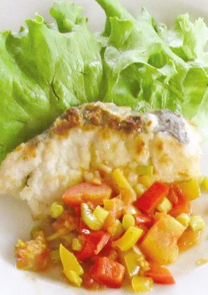 カレイの夏野菜ソースがけ-レシピのメイン写真
